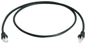 Telegärtner Patchkabel, Kat.6A (tief), S/FTP, 5,0 m, schwarz (EAN: 4018359288198)