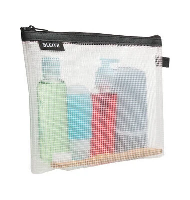 LEITZ Kosmetiktasche WOW Traveller, transparent/schwarz (EAN: 4002432122776)