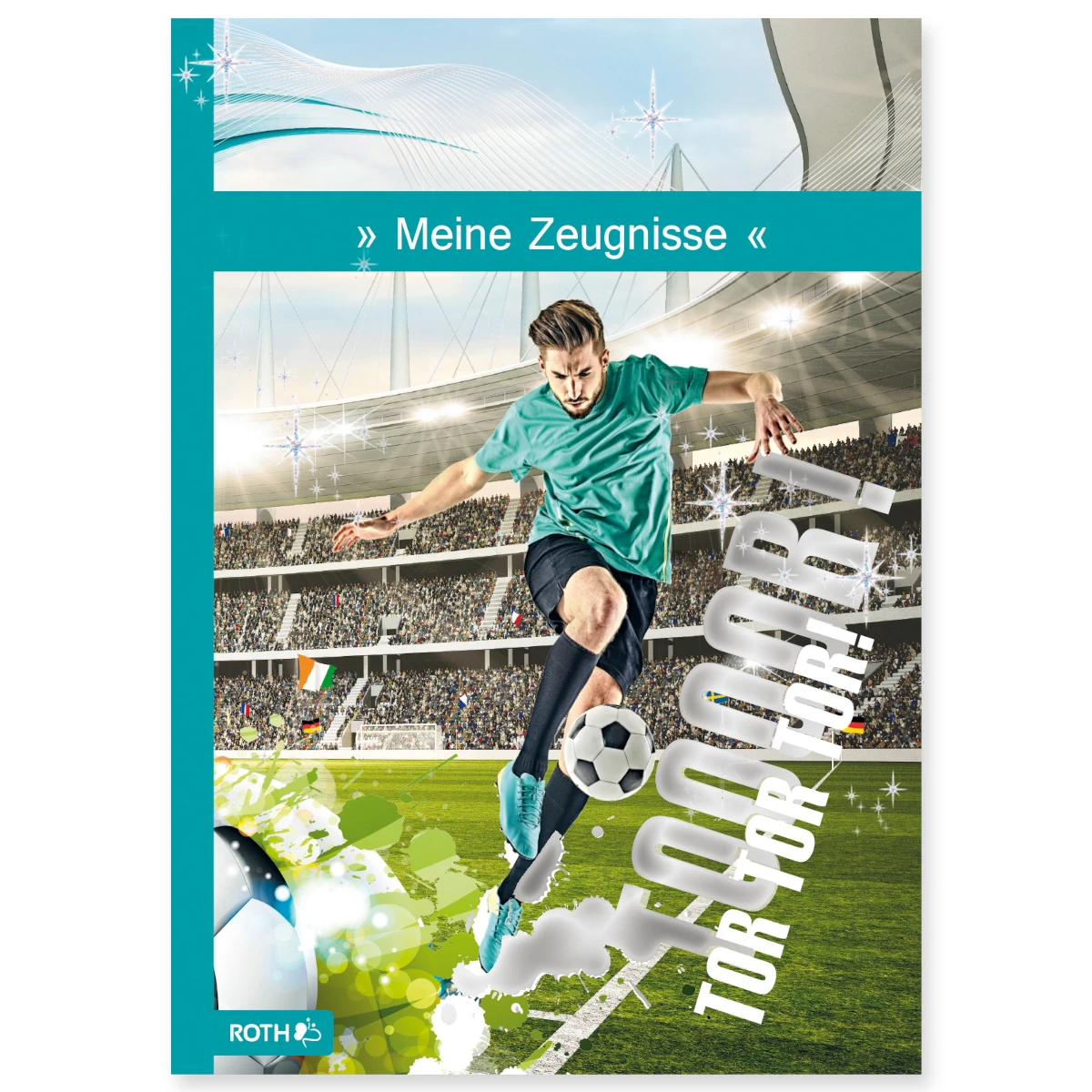 ROTH Zeugnismappe "Fußballstar", mit Design und Effekt (EAN: 4028279885827)