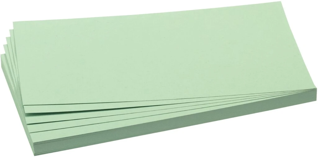 FRANKEN Moderationskarte, Rechteck, 205 x 95 mm, hellgrün (EAN: 4016946055802)
