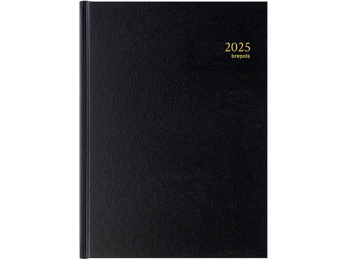 Brepols Buchkalender "BREMAX 001" 2027, schwarz (EAN: 5412303100298)