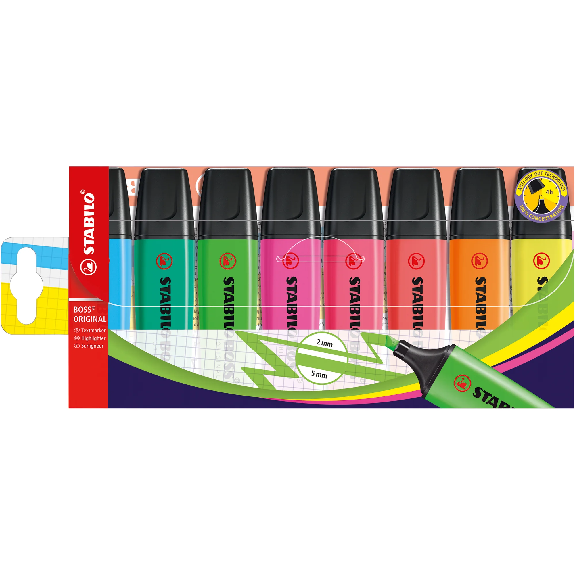 STAEDTLER Textmarker "Textsurfer classic", 8er Etui (EAN: 4007817315057)