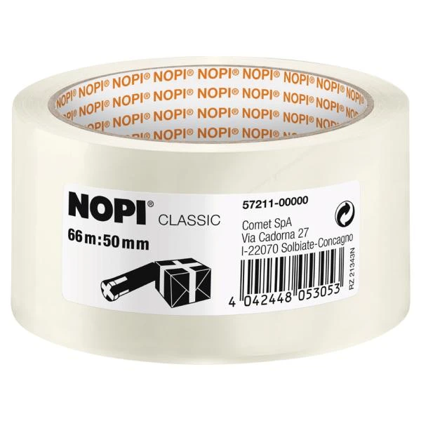 NOPI Verpackungsklebeband Classic, 50 mm x 66 m, braun (EAN: 4042448053060)