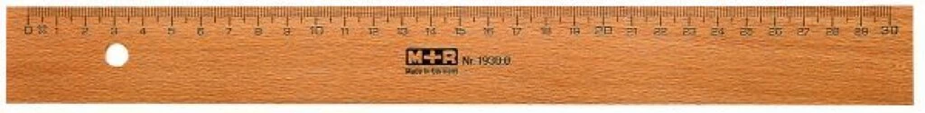 M+R Holzlineal, 170 mm, Buche, mit Metalleinlage (EAN: 4004627259014)