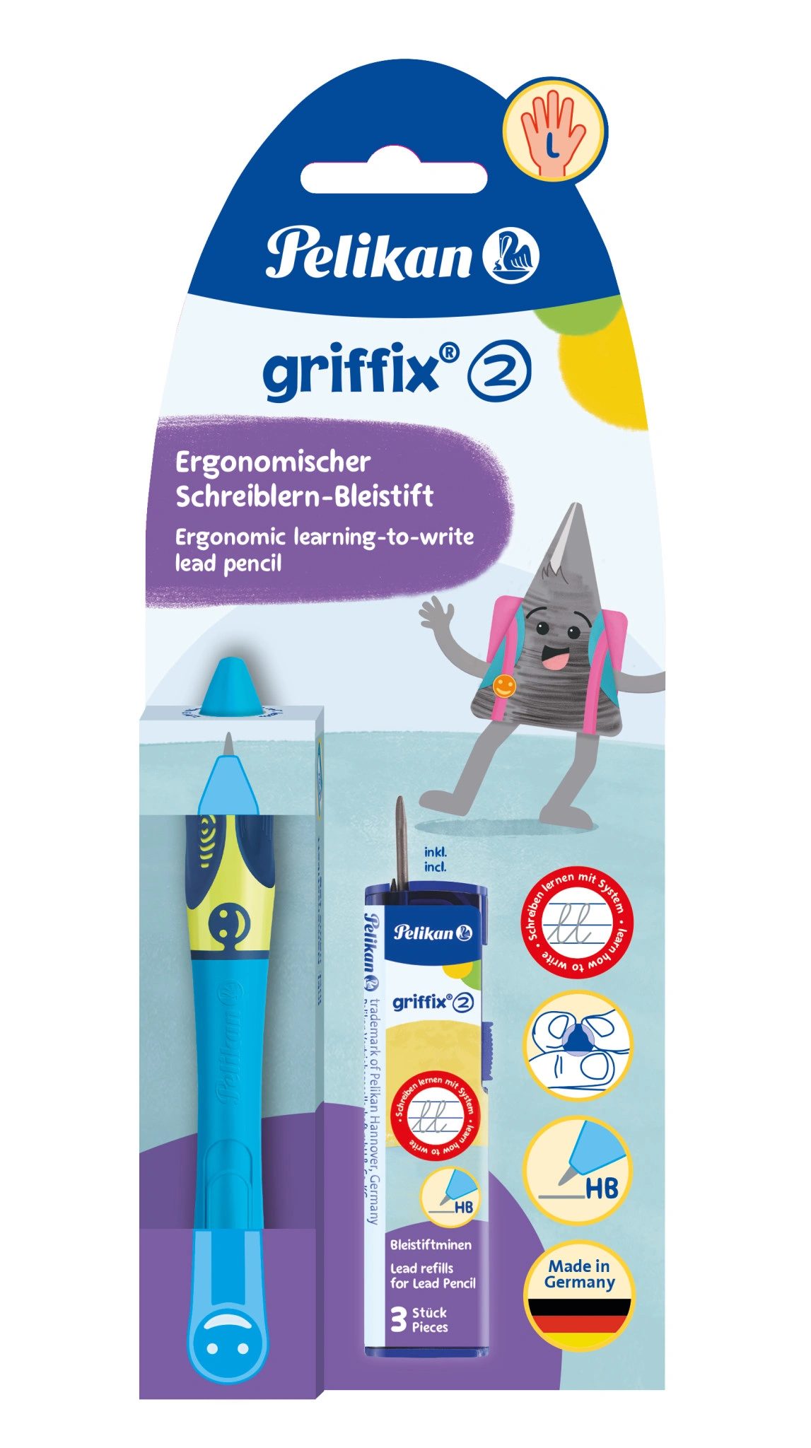 Pelikan griffix Schreiblernbleistift Neon Fresh Blue (EAN: 4012700820556)