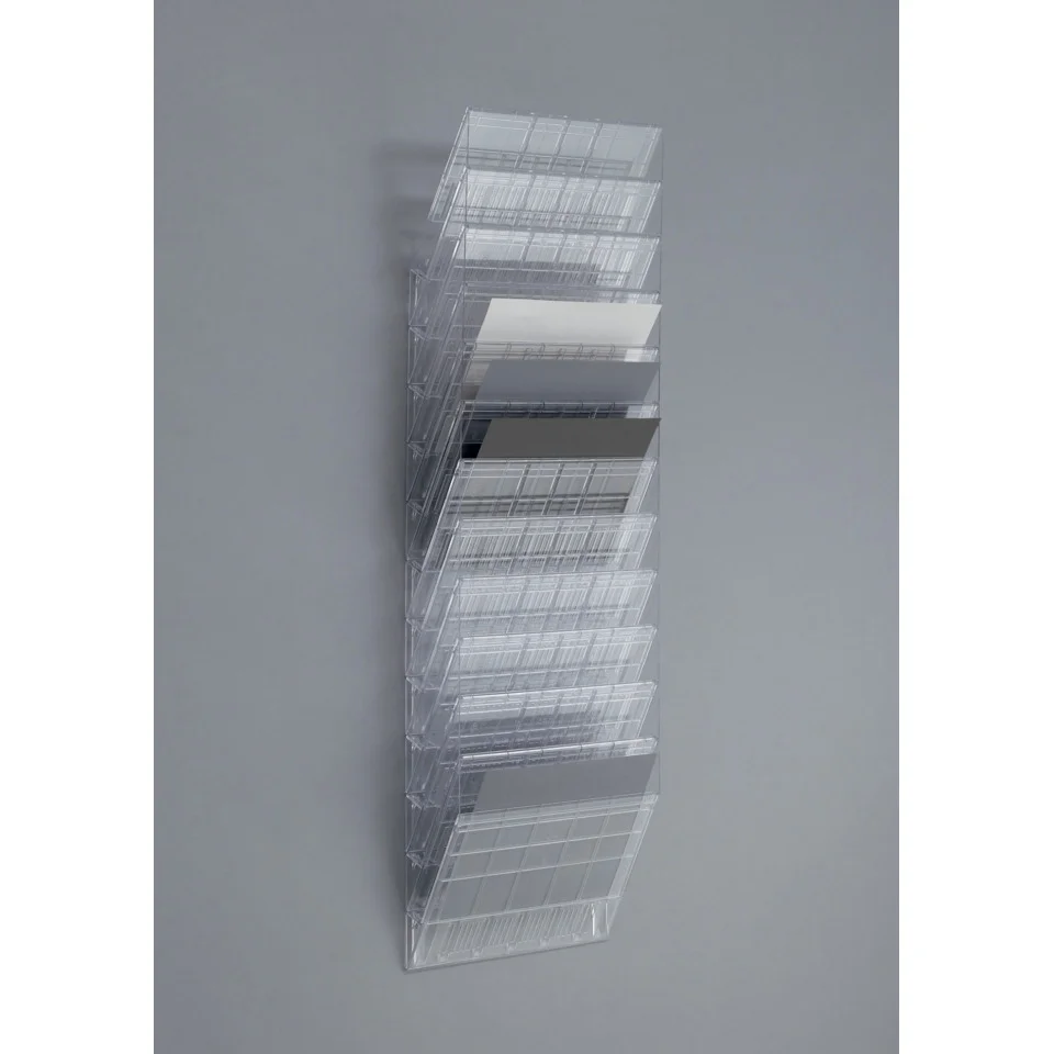 DURABLE Wand-Prospekthalter-Set "FLEXIBOXX 12", A4 (EAN: 7318089781400)