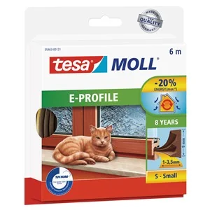 tesa INSULATION Dichtungsband S, braun, 9 mm x 6 m (EAN: 4042448102300)