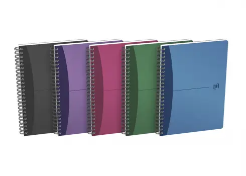 Oxford Office Spiralbuch, DIN A5, kariert, 90 Blatt, PP (EAN: 3020120024028)