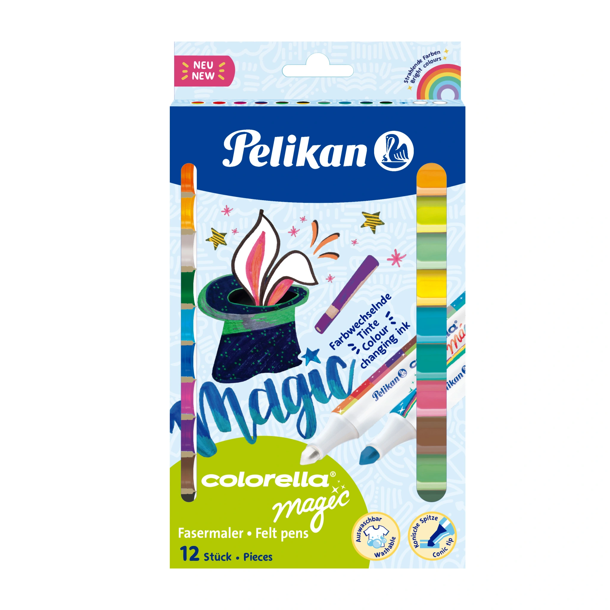 Pelikan Fasermaler colorella magic, 12er Kartonetui (EAN: 4012700818058)