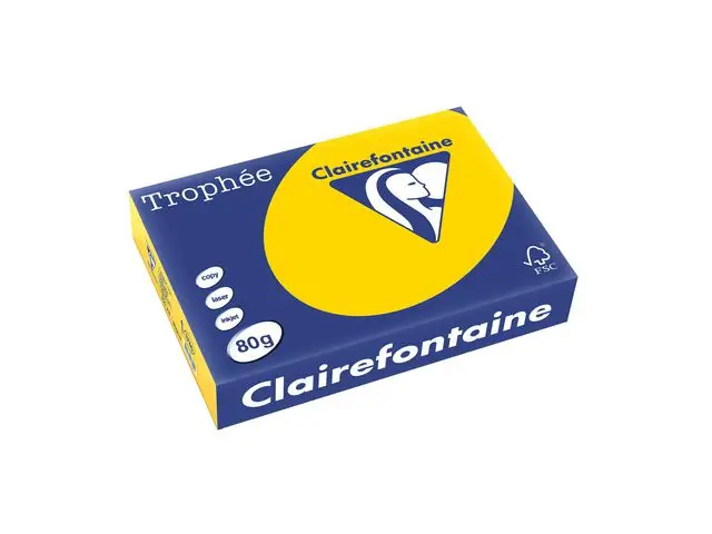 Clairefontaine Multifunktionspapier Trophée, A4, goldgelb (EAN: 3329680178005)