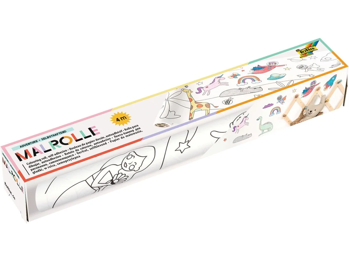 folia Malrolle mit Motiven ADVENTURE, 300 mm x 4 m, schwarz (EAN: 4001868126242)