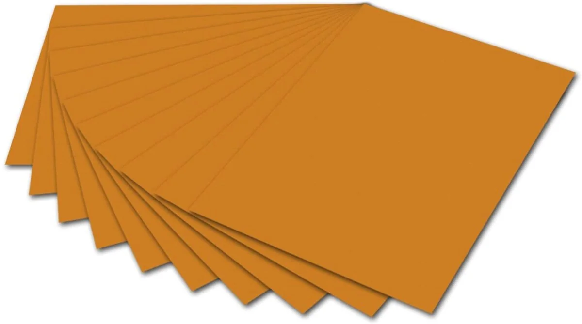 folia Fotokarton, (B)500 x (H)700 mm, 300 g/qm, terracotta (EAN: 4001868016437)