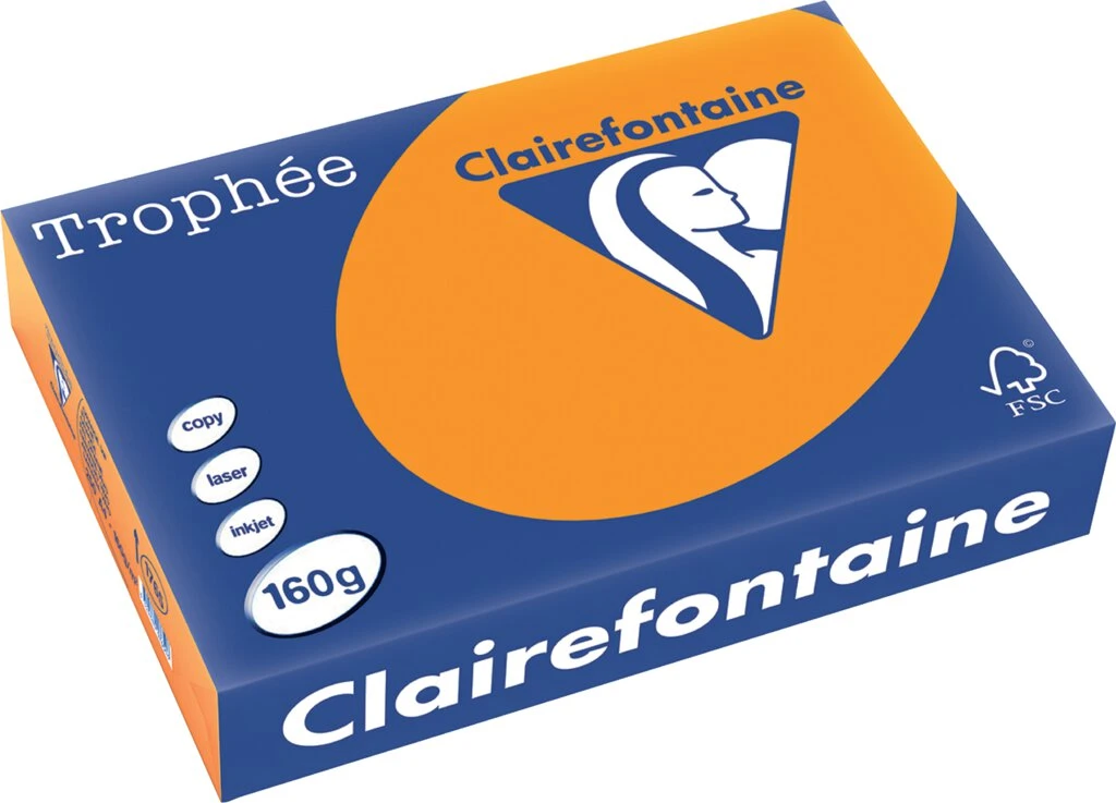 Clairefontaine Multifunktionspapier Trophée, A4, orange (EAN: 3329680176506)
