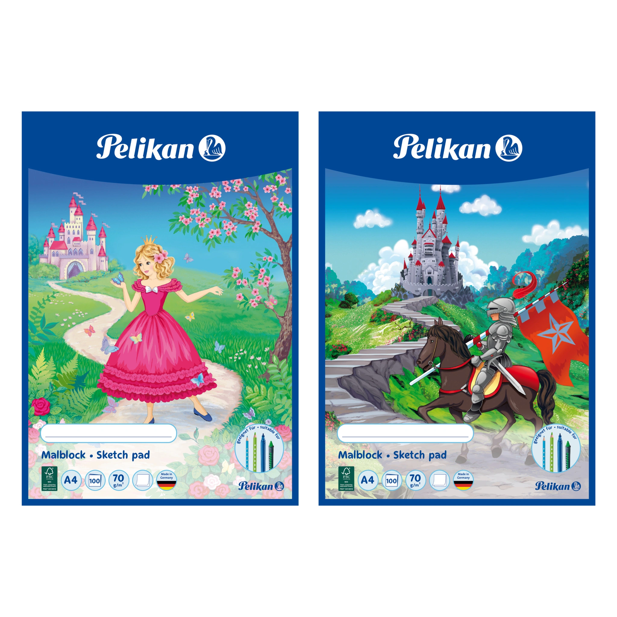 Pelikan Malblock MC 4/100, DIN A4, 70 g/qm, 100 Blatt (EAN: 4012700137678)