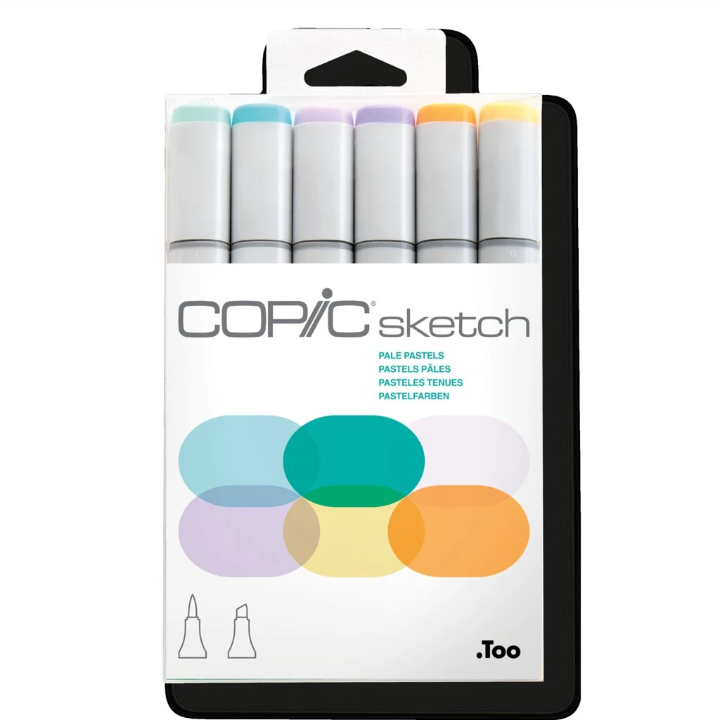 COPIC Marker sketch, 6er Set "Pale Pastels" (EAN: 4511338052686)