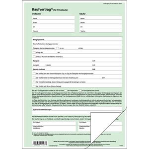sigel Vordruck "Kaufvertrag allgemein", A4, SD, 2-fach (EAN: 4004360915673)