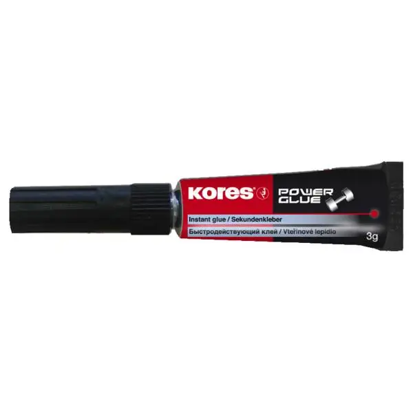 Kores Sekundenkleber "POWERGLUE GEL", 3 g, Tube (EAN: 9023800263223)