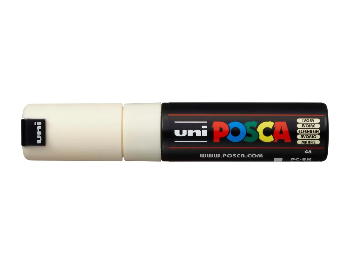 POSCA Pigmentmarker PC-8K, elfenbein (EAN: 4902778107508)