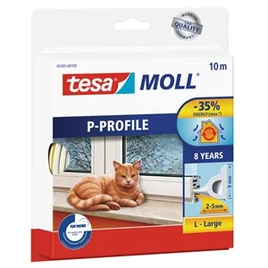 tesa INSULATION Dichtungsband L, weiß, 9 mm x 10 m (EAN: 4042448104496)