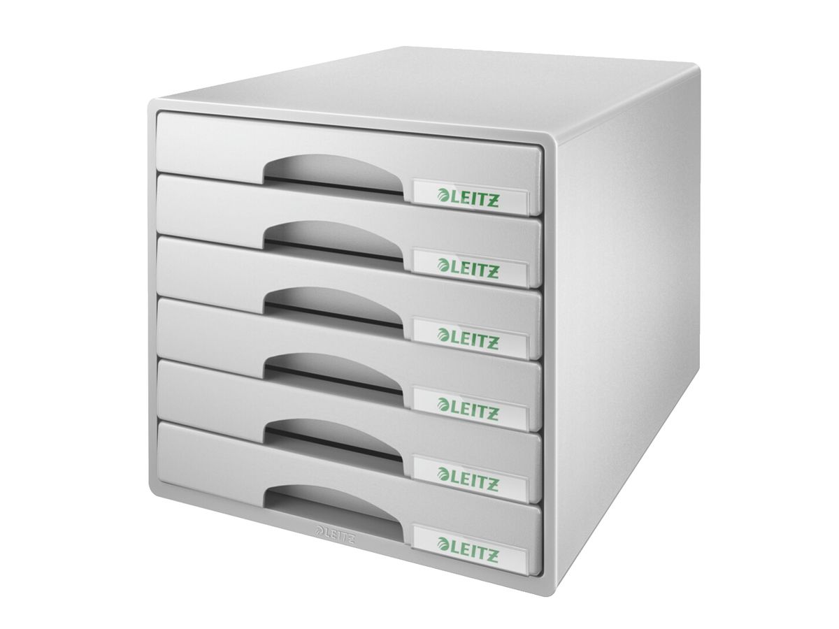 LEITZ Schubladenbox Plus, 6 Schübe, grau (EAN: 4002432102341)