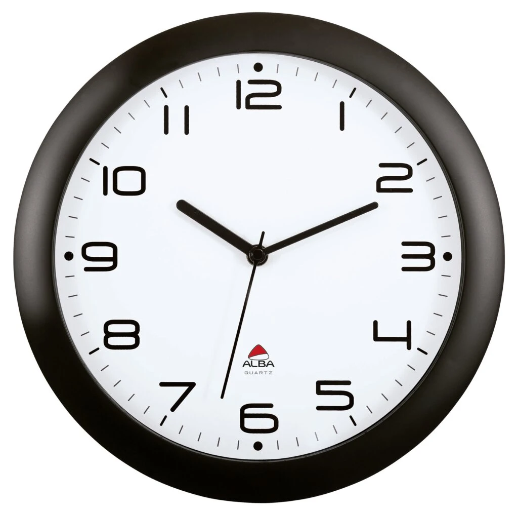 ALBA Wanduhr "HORNEW", Quarzwerk, schwarz (EAN: 3129710013944)