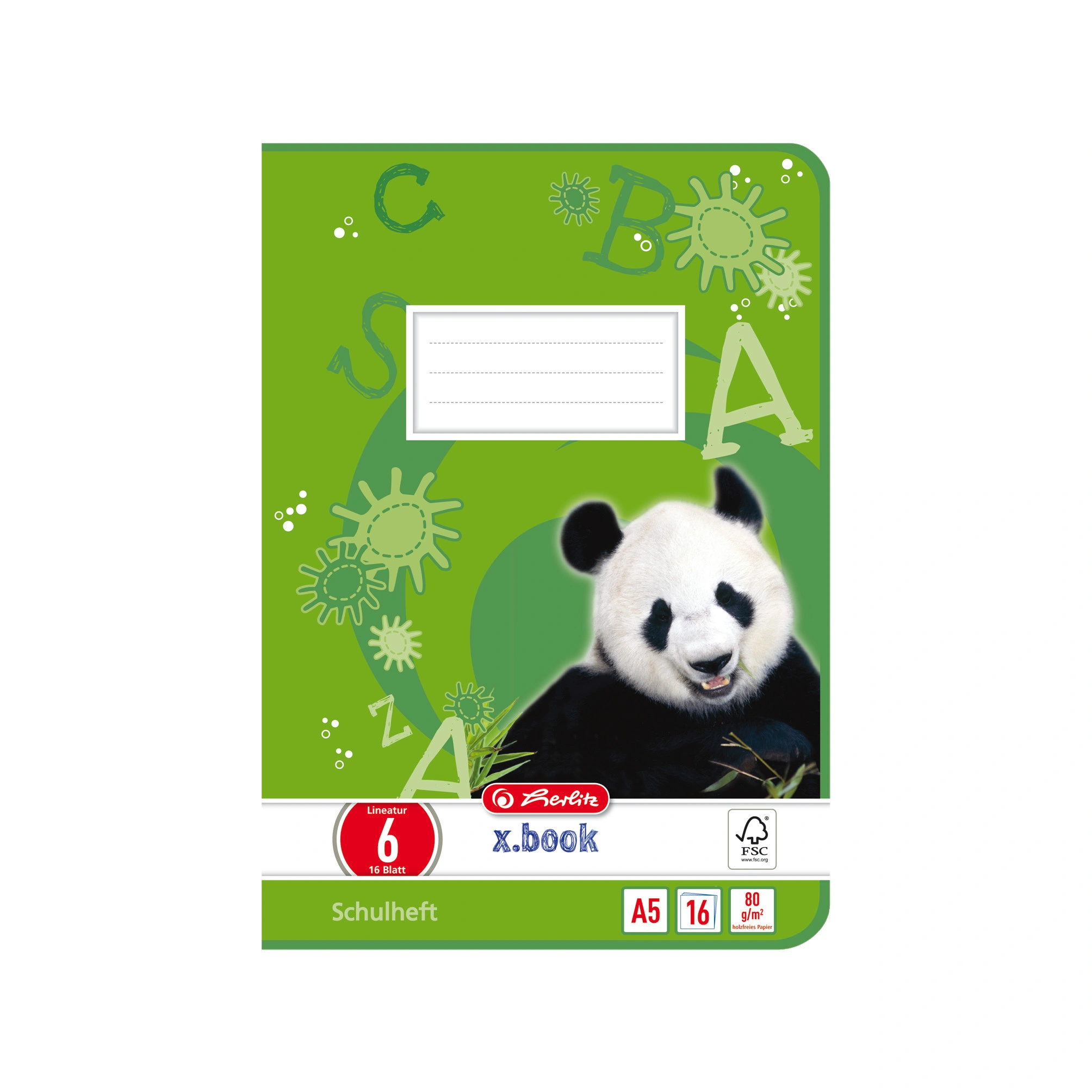 herlitz Schulheft x.book, DIN A5, Lineatur 6 / blanko (EAN: 4008113320608)