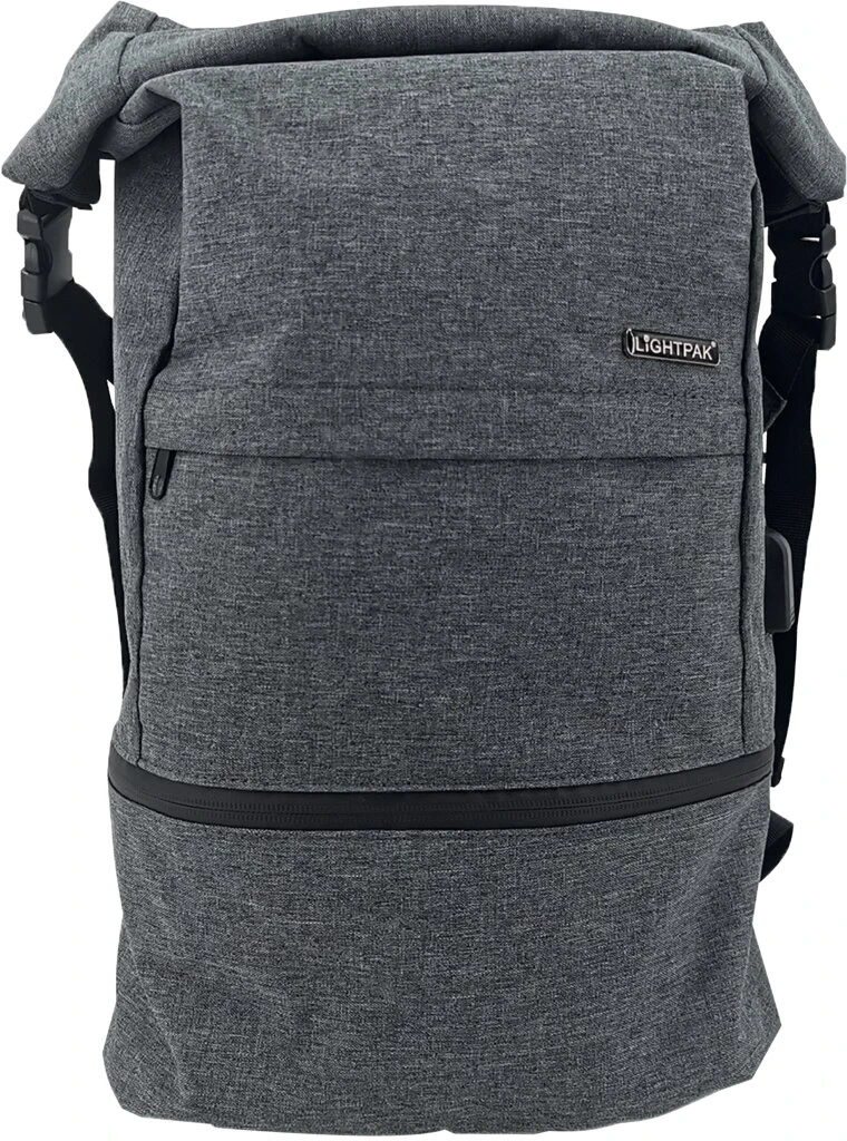 LiGHTPAK Notebook-Rucksack, 600D Polyester, grau (EAN: 4021068461554)