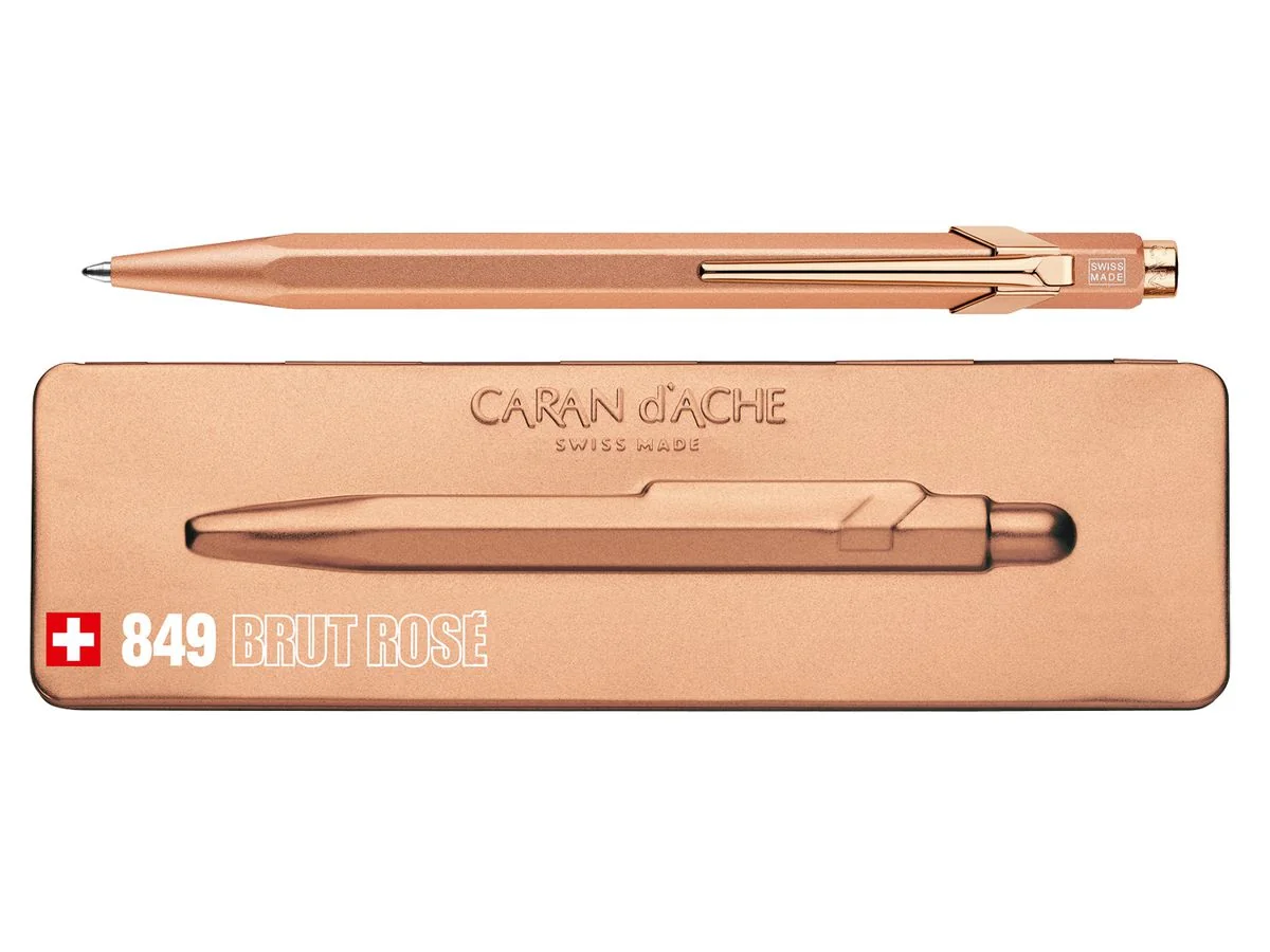 CARAN D'ACHE Druckkugelschreiber 849 Brut Rosé, roségold (EAN: 7630002328869)