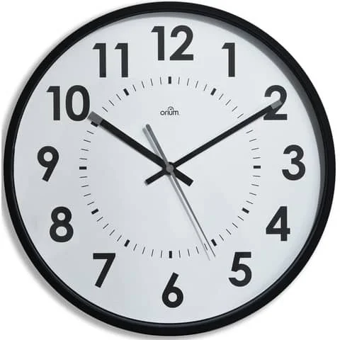 CEP Orium Wanduhr, Quarzuhr, lautlos, schwarz (EAN: 3661474112445)