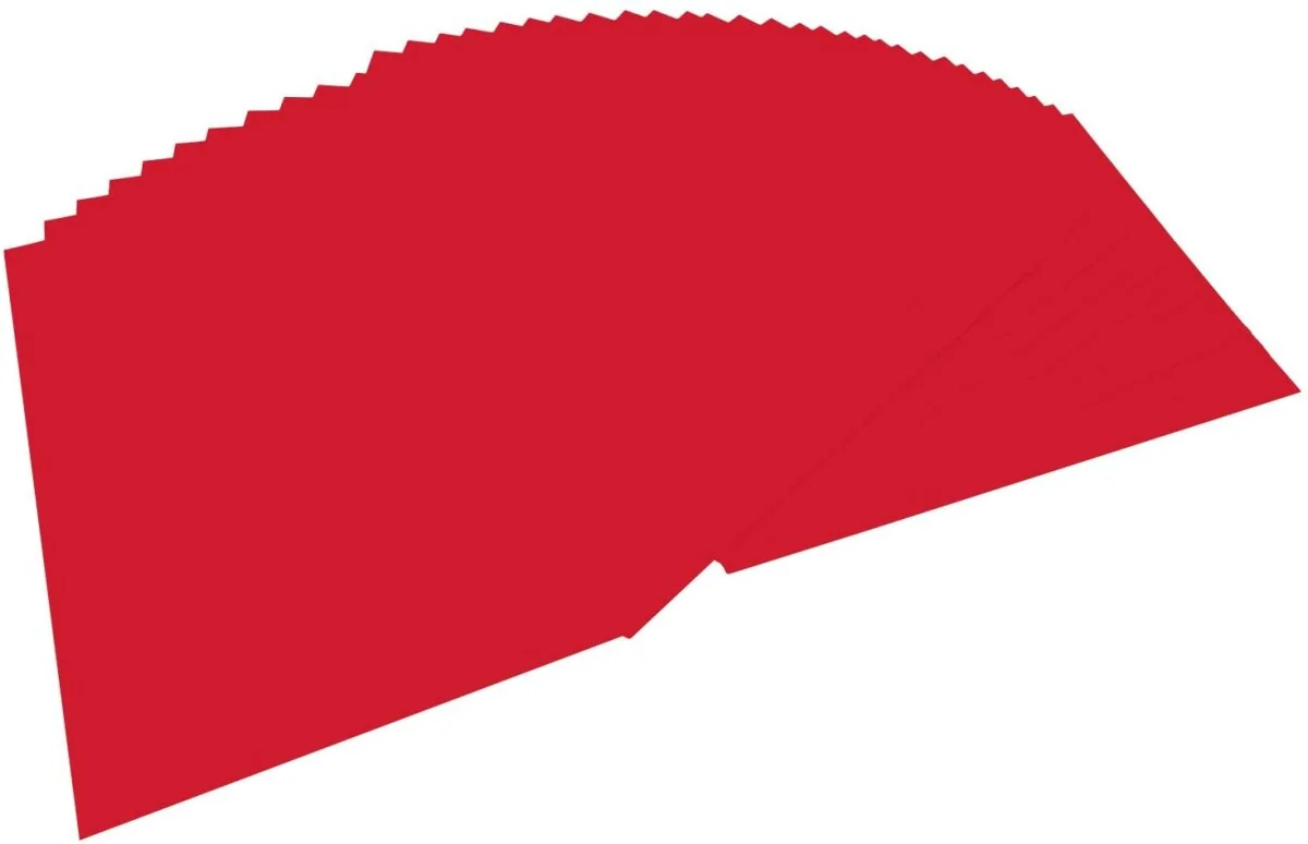 folia Fotokarton, (B)1.000 x (H)700 mm, 300 g/qm, hochrot (EAN: 4001868681208)