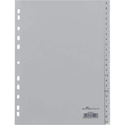 DURABLE Kunststoff-Register, A-Z, A4, 24-teilig, grau (EAN: 4005546611013)