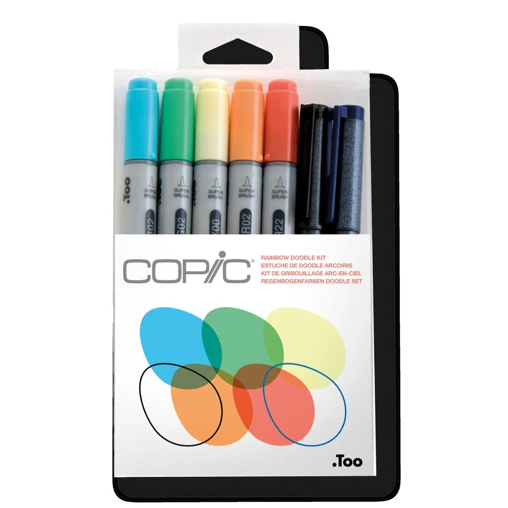 COPIC Marker ciao, 7er Set "Doodle Kit Rainbow" (EAN: 4511338053904)