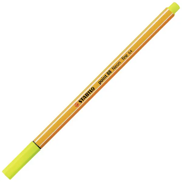 STABILO Fineliner point 88, neongelb (EAN: 4006381438544)