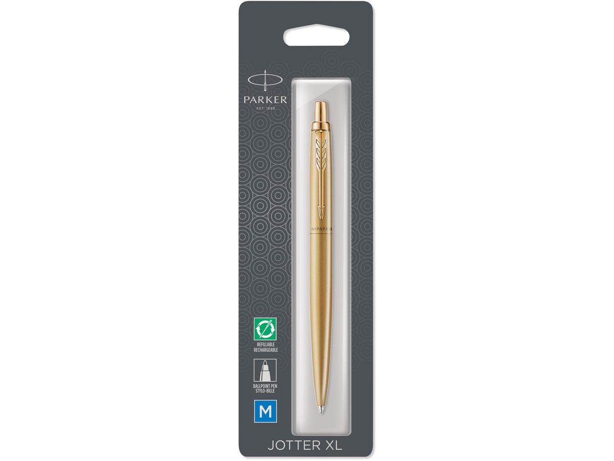 PARKER Druckkugelschreiber JOTTER XL Monochrome, gelbgold (EAN: 3026981227585)