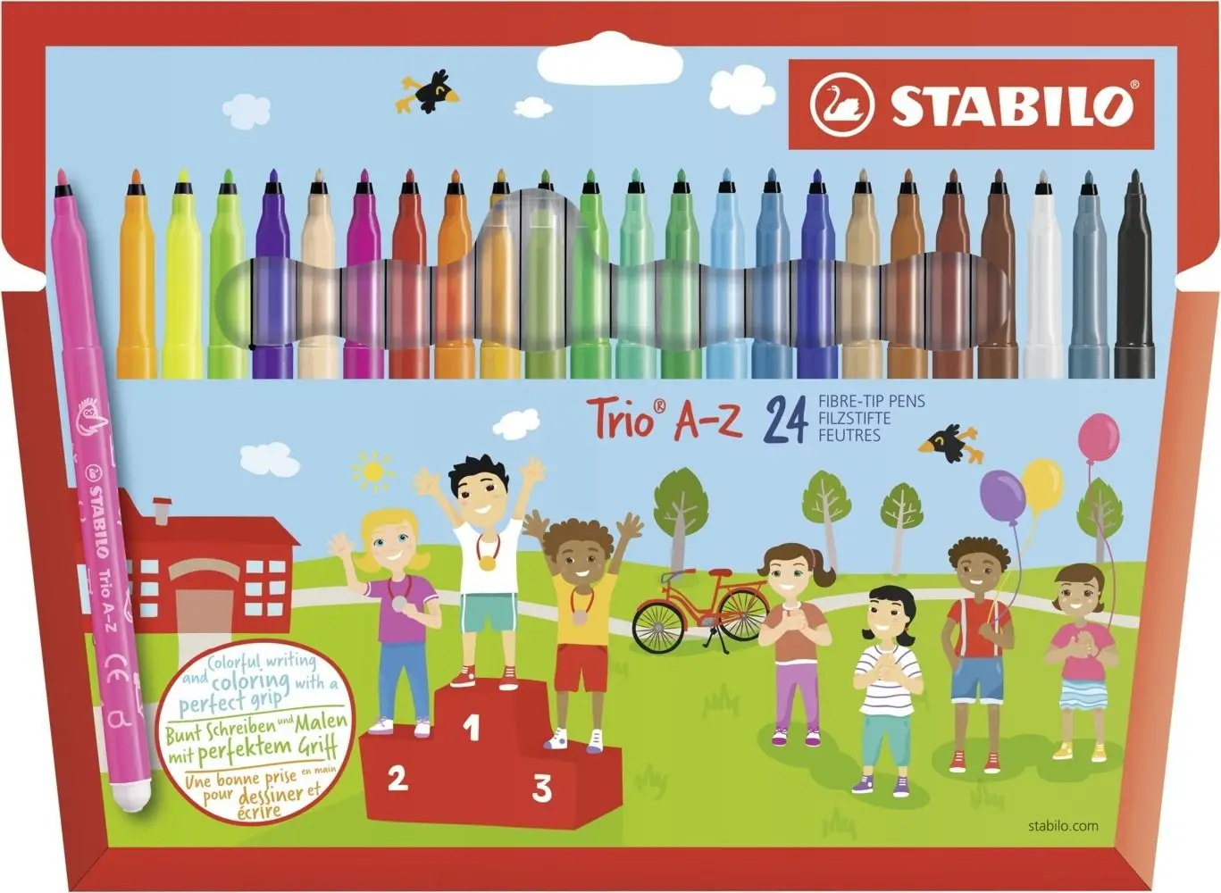 STABILO Fasermaler Trio A-Z, 24er Kartonetui (EAN: 4006381355681)