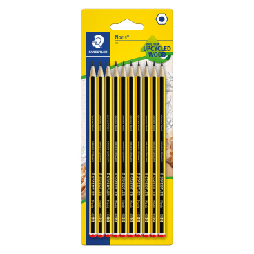 STAEDTLER Bleistift Noris, sechseckig, HB, 10er Blister (EAN: 4007817120378)