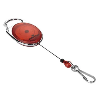 DURABLE Ausweishalter mit Jojo, oval, rot/transparent (EAN: 4005546806518)