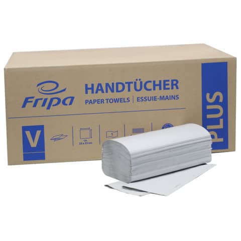 Fripa Handtuchpapier PLUS, 250 x 230 mm, V-Falz, natur (EAN: 4000883000643)
