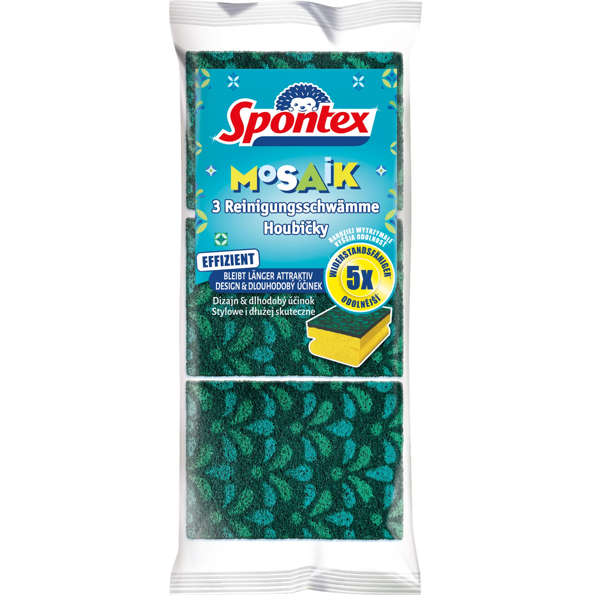 Spontex Mosaik-Schwamm, 3er Pack, sortiert (EAN: 3384124110560)