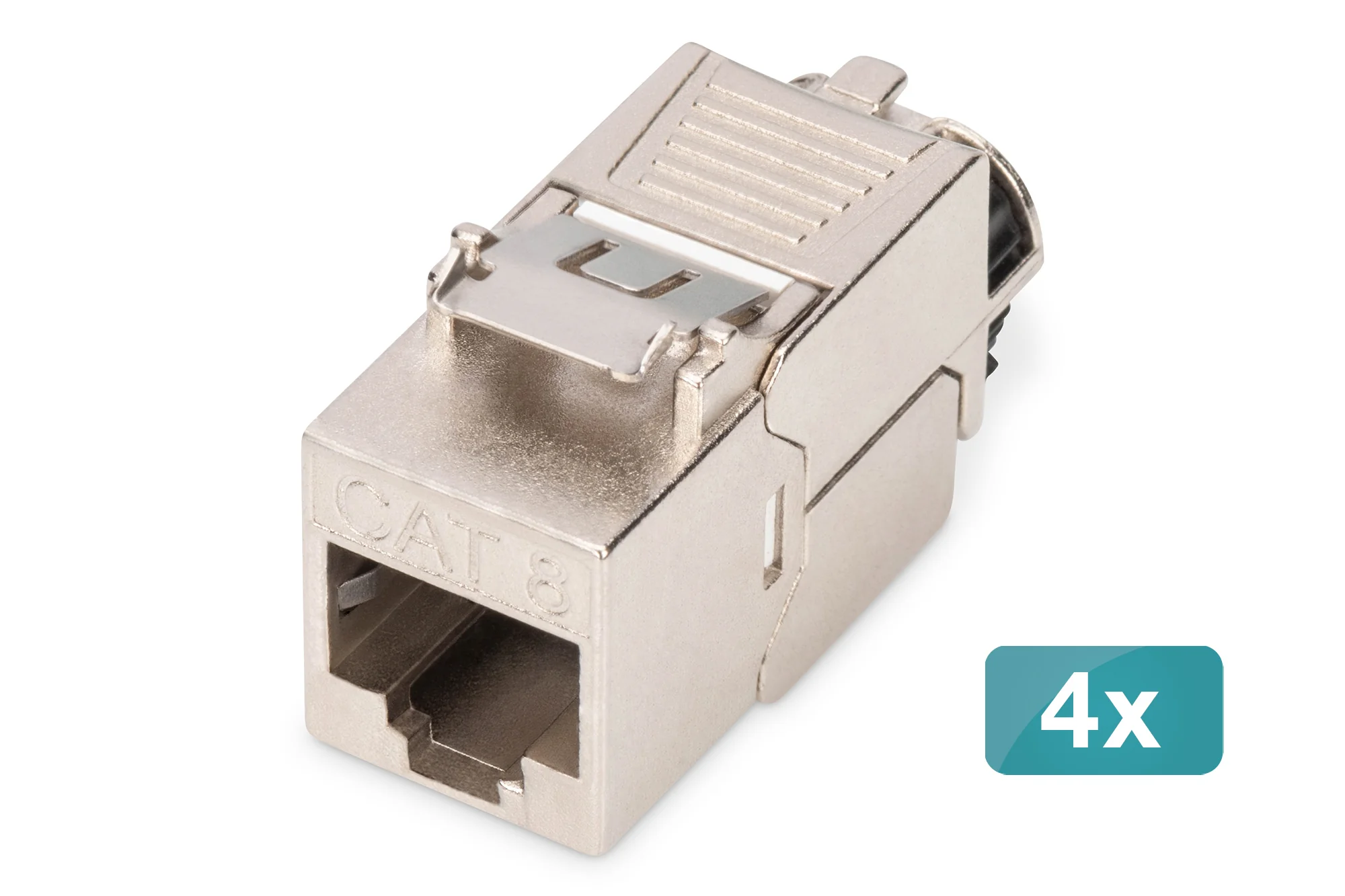 DIGITUS Keystone Modul, Kat. 8.1, geschirmt, 4er Set (EAN: 4016032495192)