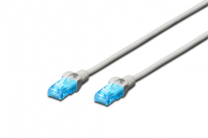 DIGITUS Patchkabel, Kat. 5e, U/UTP, 3,0 m, grau (EAN: 4016032198741)