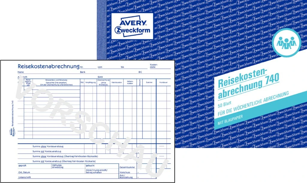 AVERY Zweckform Formularbuch "Reisekostenabrechnung" (EAN: 4004182007402)
