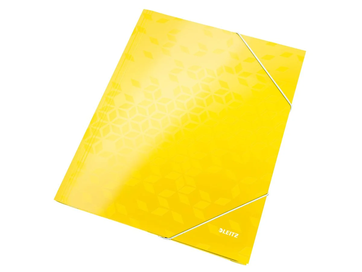 LEITZ Eckspannermappe WOW, DIN A4, Karton, gelb (EAN: 4002432120635)