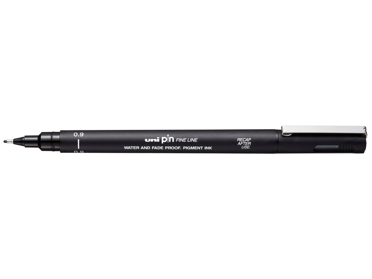uni-ball Fineliner PIN 09200 N, schwarz (EAN: 4902778254707)