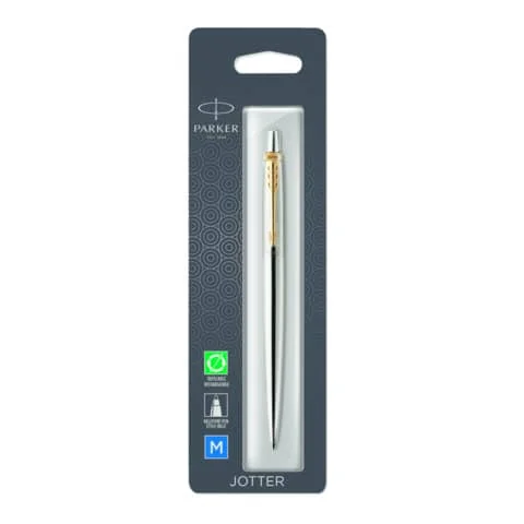 PARKER Druckkugelschreiber JOTTER Edelstahl G.C., blau (EAN: 3501179532066)