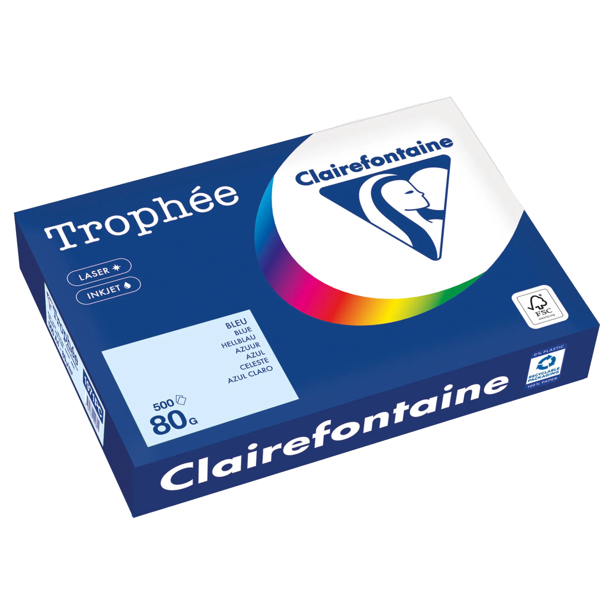 Clairefontaine Multifunktionspapier Trophée, A4, hellblau (EAN: 3329680000801)