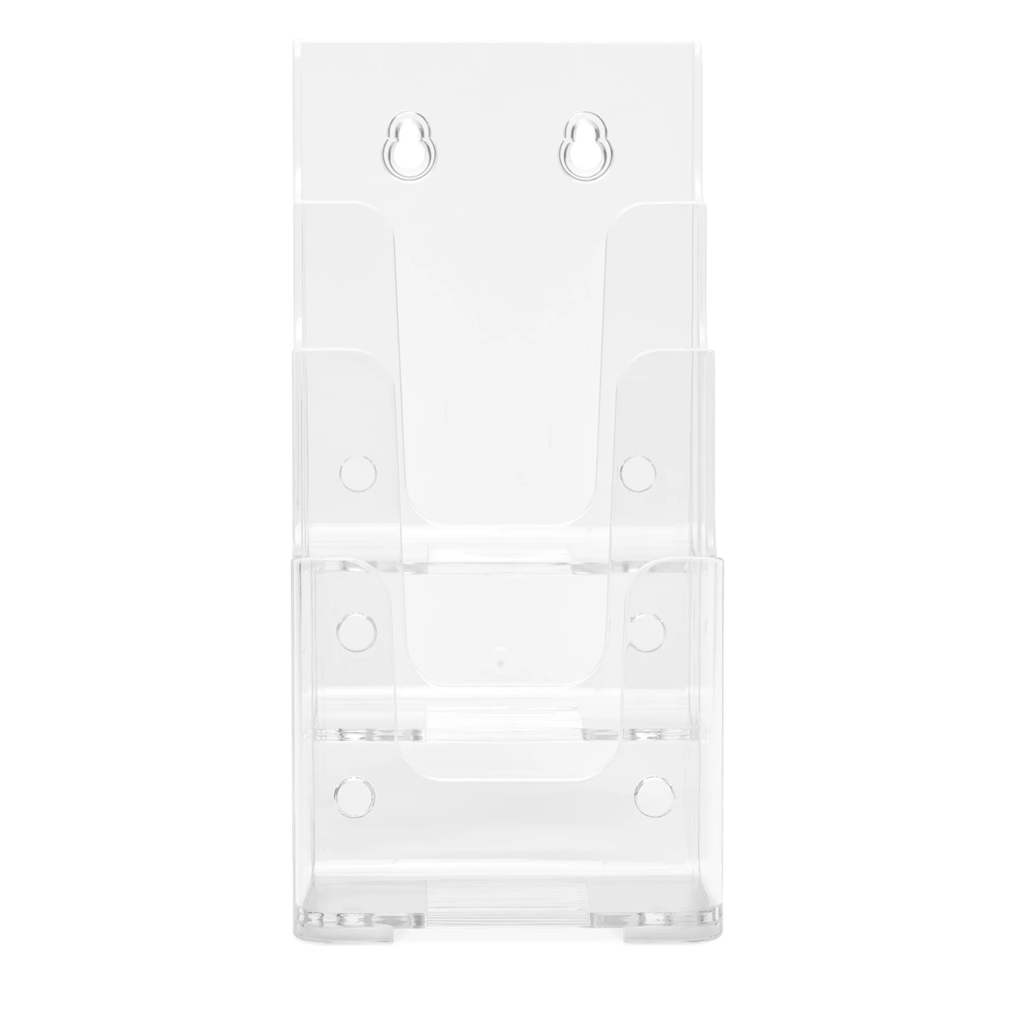 deflecto Prospekthalter, 1/3 DIN A4 hoch, 3 Fächer, glasklar (EAN: 5055425956888)