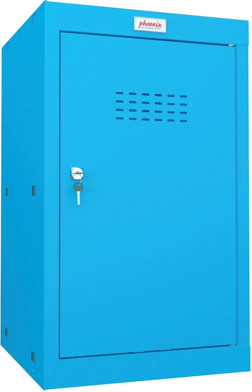 phoenix Würfel-Schließfach CL0644, Schlüsselschloss, blau (EAN: 5032548009707)