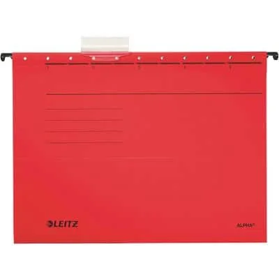 LEITZ ALPHA Hängemappe, A4, seitlich offen, rot (EAN: 4002432332229)