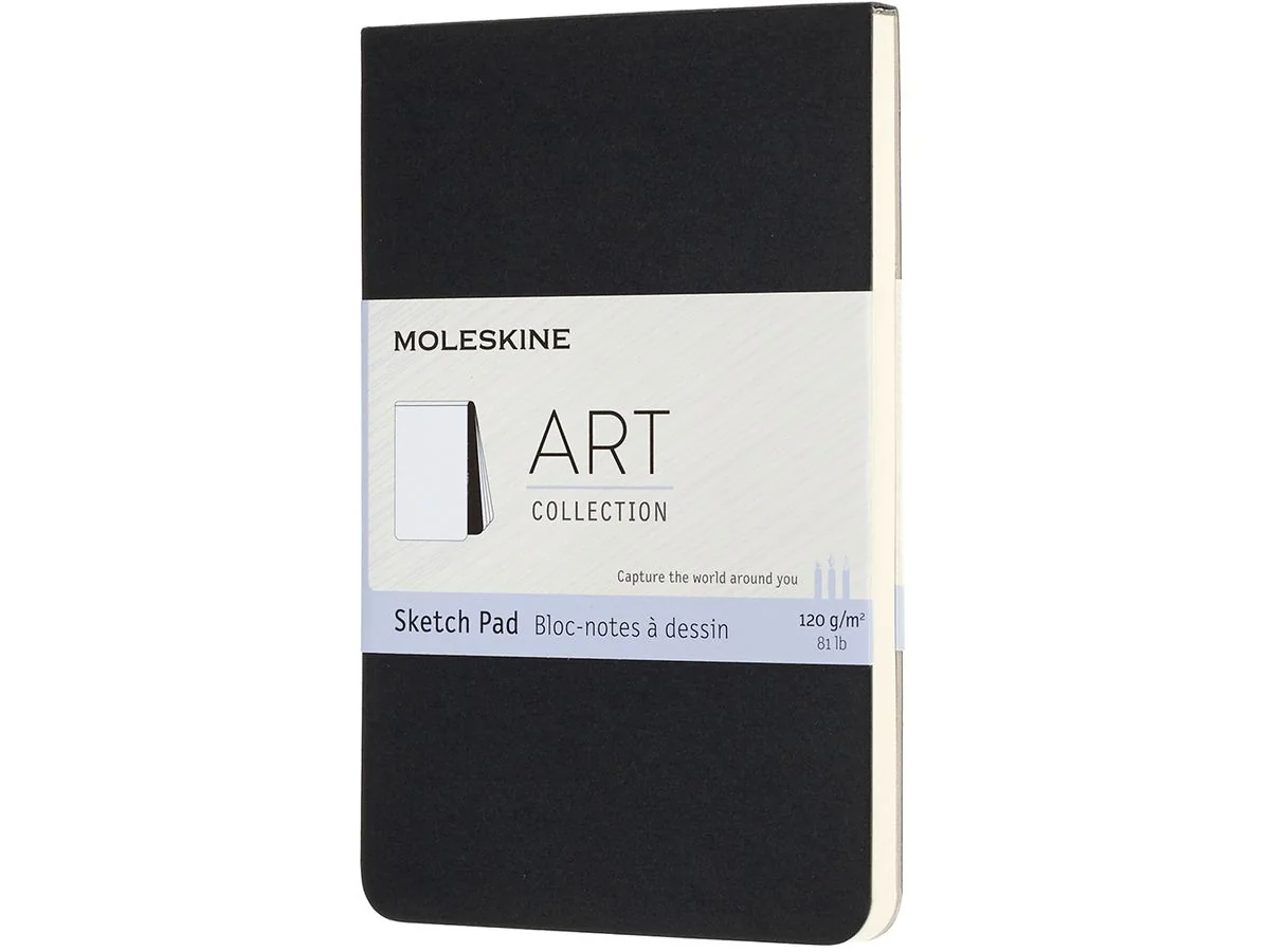 MOLESKINE Skizzenblock, P/A6, 120g/qm, Karton, schwarz (EAN: 8058647626819)